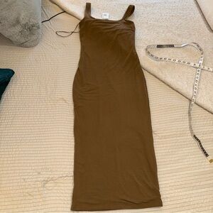 Good American Brown Midi Dress